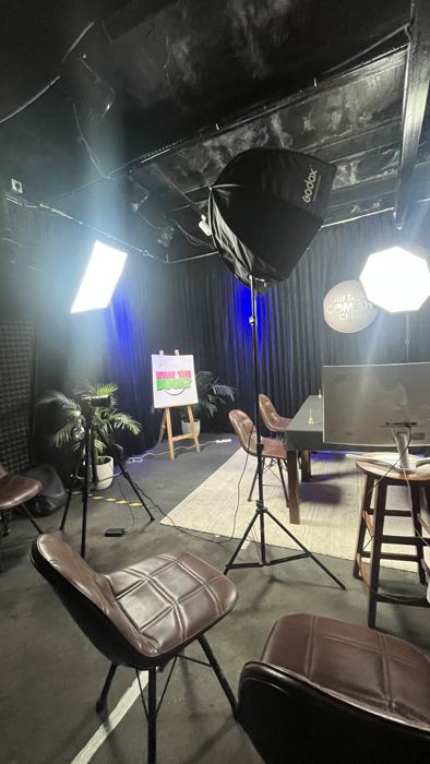Behind the scenes — camera work